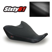 MT07 Seat Cover 2014 2015 2016 2017 Yamaha MT-07 Black Red Stitch Front Luimoto - £70.91 GBP