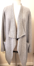 Donna Karan Knit Cashmere Cardigan Sz.-M Grey - £31.37 GBP
