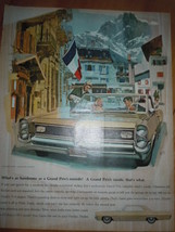 Pontiac Grand Prix  Print Magazine Ad 1964 - £7.12 GBP