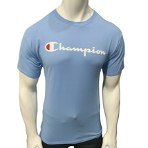 Nwt Champion Msrp $30.99 Men&#39;s Sky Blue Crew Neck Short Sleeve T-SHIRT Size M - £16.85 GBP