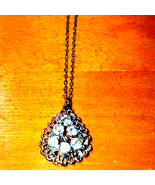 Lovely Silver Vintage Rhinestone Necklace - $22.98 CAD