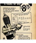 1949 Aviation Arden Motors Model Airplane Advertisement Micro-Bilt Conne... - €17,15 EUR