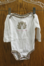 Carter&#39;s White Kitty &quot;Auntie&#39;s Favorite&quot;  One-Piece - size Girls 3-6 Months - $7.99