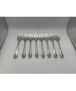 Set of 8 Oneida Community Silverplate BELCOURT Salad Forks - $918.09 MXN