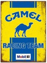 Camel Racing Team Vintage Novelty Metal Sign 5.5&quot; x 8&quot; Wall Art - £5.41 GBP