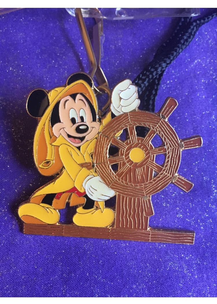 Primary image for Walt Disney Cruise LIne DCL Cast Exclusive Mickey Ship Helmsman ID Lanyard