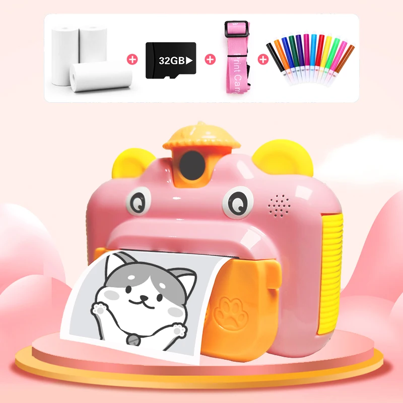 Kids Camera Instant Print Camera Children Digital Camera 1080P HD Video Photo - £22.08 GBP+