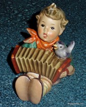 &quot;LET&#39;S SING&quot; Hummel Figurine #110/0 TMK5 Boy Playing Accordion With Original Box - £22.47 GBP