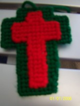 Handcrafted Plastic Canvas Cross - £2.35 GBP