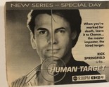 Human Target Tv Show Print Ad Vintage Rick Springfield TPA2 - £6.30 GBP