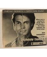 Human Target Tv Show Print Ad Vintage Rick Springfield TPA2 - £6.22 GBP