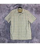 511 Tactical Shirt Mens Medium Green Plaid Short Sleeve Mesh Snap Button... - £13.60 GBP