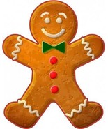 Gingerbread Man Christmas Cookie Plasma Metal Sign - £47.50 GBP