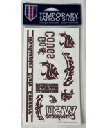 Washington State University Cougars Temporary Tattoo Sheet - $13.47 CAD