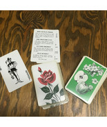 Vintage double deck playing cards apple print rose flower print craft su... - €17,02 EUR