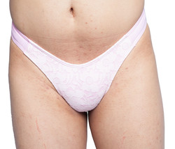 Tucking And Hiding Thong Gaff Panties For Crossdressing, Trans PINK LACE FRONT - £19.17 GBP