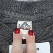Denver Broncos Shirt Mens L Gray Alstyle Short Sleeve Crew Neck Knit NFL Tee - $22.75