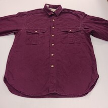 Eddie Bauer Men's Red Heavyweight Cotton Long Sleeve Shirt Size Large image 15