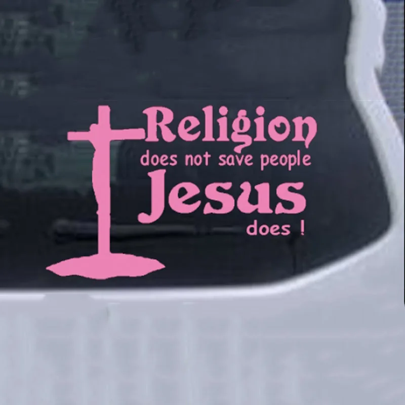 Religion s Not Save People Car Sticker  s Vinyl Decals Car Truck Window Laptop D - $72.17