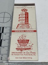 Front Strike Matchbook Cover  Shrimp House Restaurant  Punta Gorda, FL gmg - £9.24 GBP