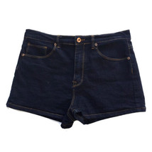 Forever 21 Shorts Junior Jr Womens size 30 Blue Denim Jean Booty Dark Wash - $20.69