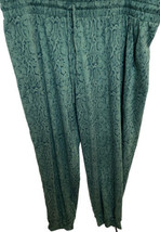 AnyBody Green Print Knit Lounge Pants Size XL, NWOT - £11.17 GBP