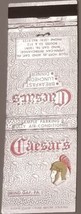 Matchbook Cover Caesars Restaurant Wind Gap Pennsylvania - $3.95