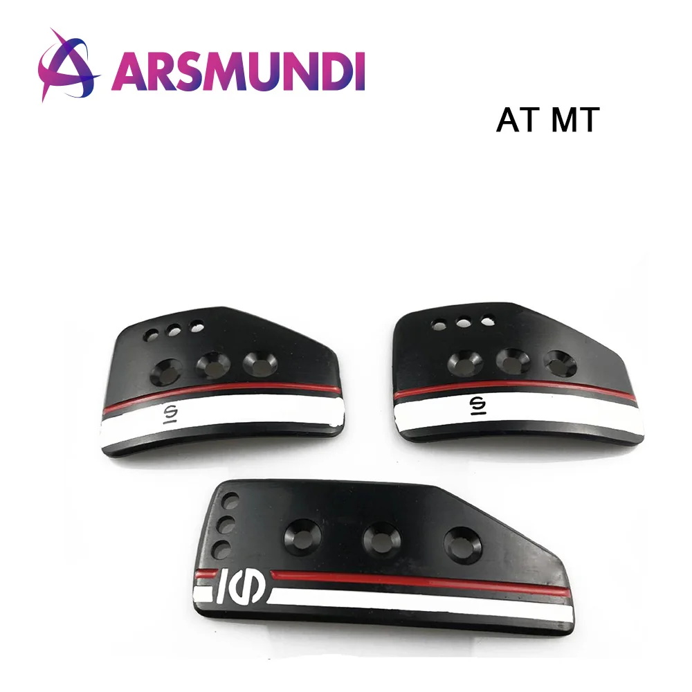 AT/MT Aluminum Car Accelerator Pedals Brake Pedal Clutch Pedals for hond... - $29.96