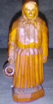 Hand Carved American Folk Art Old Lady With A Jug - £25.18 GBP