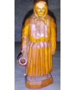 Hand Carved American Folk Art Old Lady With A Jug - £25.18 GBP