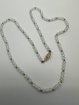 Antique 12k GF Aurora Borealis Iridescent Bead Necklace 18&quot; - £30.61 GBP
