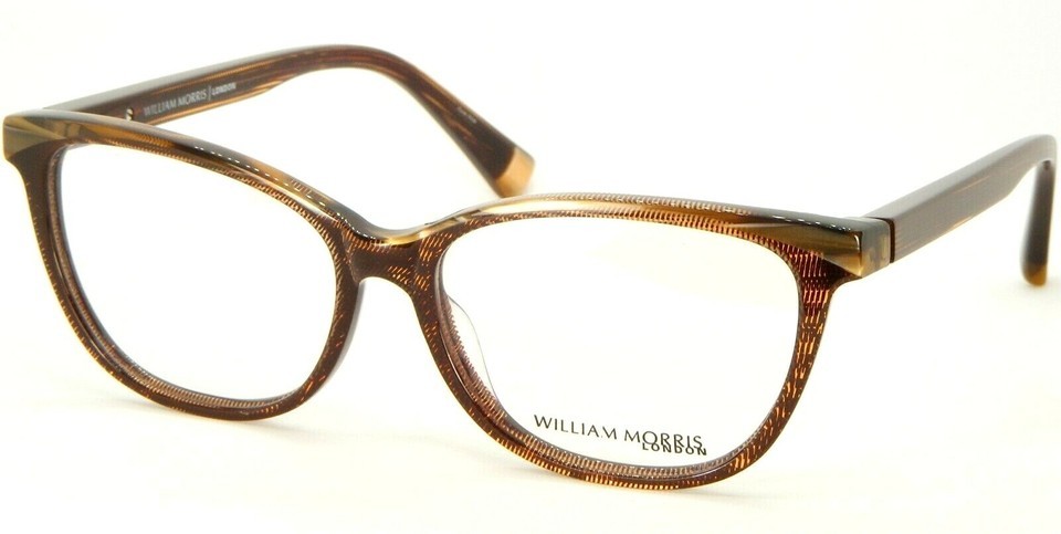 WILLIAM MORRIS LONDON 2913 C3 BROWN DOTS EYEGLASSES GLASSES FRAME 53-15-... - $127.57