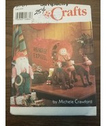 Simplicity 8761 Sewing Pattern &#39;Reindeer Express&#39; Cowboy Santa Claus &amp; W... - $8.86