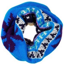 Juicy Couture Scarf Apres Ski Snood Angora Dark Regal Blue Multi $88 New - £37.98 GBP