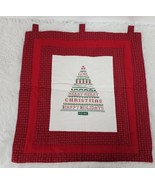 Framed  Completed Counted Cross Stitch Merry Christmas Tree Noel Happy H... - £17.90 GBP