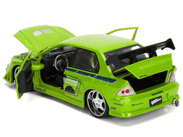 Brian&#39;s Mitsubishi Lancer Evolution VII Green w Graphics Fast &amp; Furious Movie 1/ - £32.41 GBP