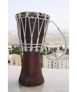 Large Handmade Wooden Djembe Darbuka Drum Midlle East Africa Music Instr... - £36.99 GBP
