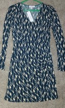 New Gilli Womens Dress Size M Hunter Green 3/4 Sleeve Dress - £31.61 GBP