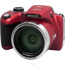 Minolta ProShot MN53Z 53x Optical Zoom Digital Camera Red Pro Shot 16MP - £174.65 GBP