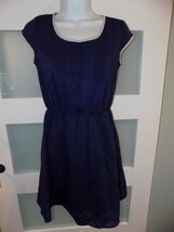 Xhilaration Navy Blue Cap Sleeve Dress Size S Women's - $16.20