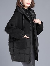 Korean Fashion Women&#39;s Winter Jackets Parka Hooded Thermal Jacket  2022 Winter N - £54.35 GBP
