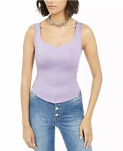 GUESS Womens Purple Stretch Closure On Back Sleeveless Scoop Neck Tank T... - £14.79 GBP