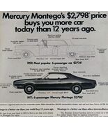1970 Ford Mercury 1971 Montego 6 Passenger Advertisement Automobilia DWII17 - $548.16 MXN