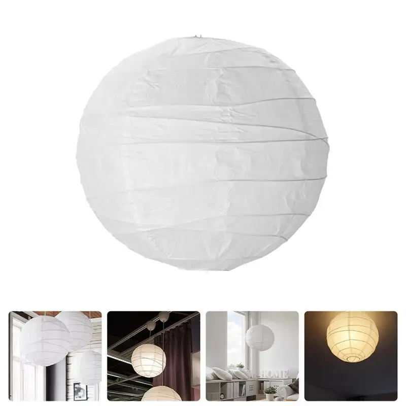 Hanging party japanese lampshade white lights round outdoor decorations cover home lamp thumb200
