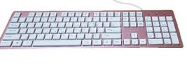 iRiver Korean English Keyboard USB Wired Membrane Cover Skin Protector (Pink) image 2