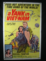 YANK IN VIET-NAM-1964-ORIG POSTER-MARSHALL THOMPSON-WAR VG/FN - £74.24 GBP