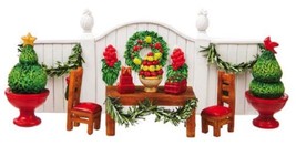 FAIRY GARDEN Colonial Christmas Winter Holiday Set - Great Gift For Gardeners! - £14.10 GBP