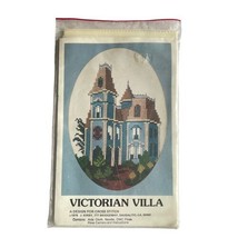 Kirby Victorian VIlla Counted Cross Stitch Embroidery Kit Blue House - $19.26
