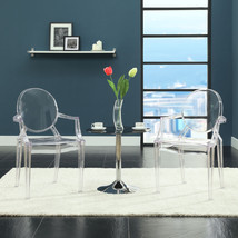 Casper Dining Armchairs Set of 2 Clear EEI-905-CLR - £189.42 GBP