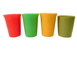 Vtg Lot of 4 Tupperware Tumblers 3 Bell 109 &amp; 1 Reg. 1251 - £11.77 GBP